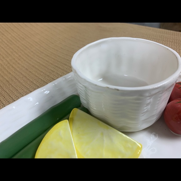 Briggs Pottery Veggie Tray w/Dip Bowl - Picture 10 of 10